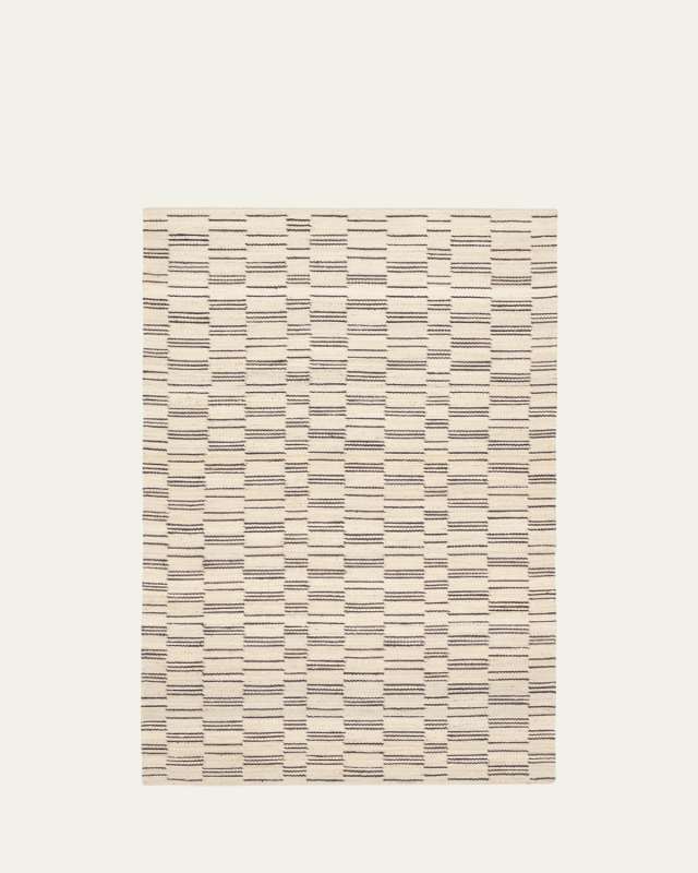 Leni Oatmeal Handwoven Rug, 9' x 12'